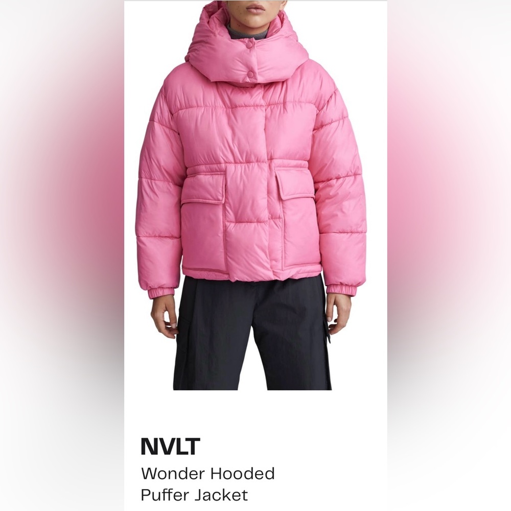 NWT puffer longer crop coat